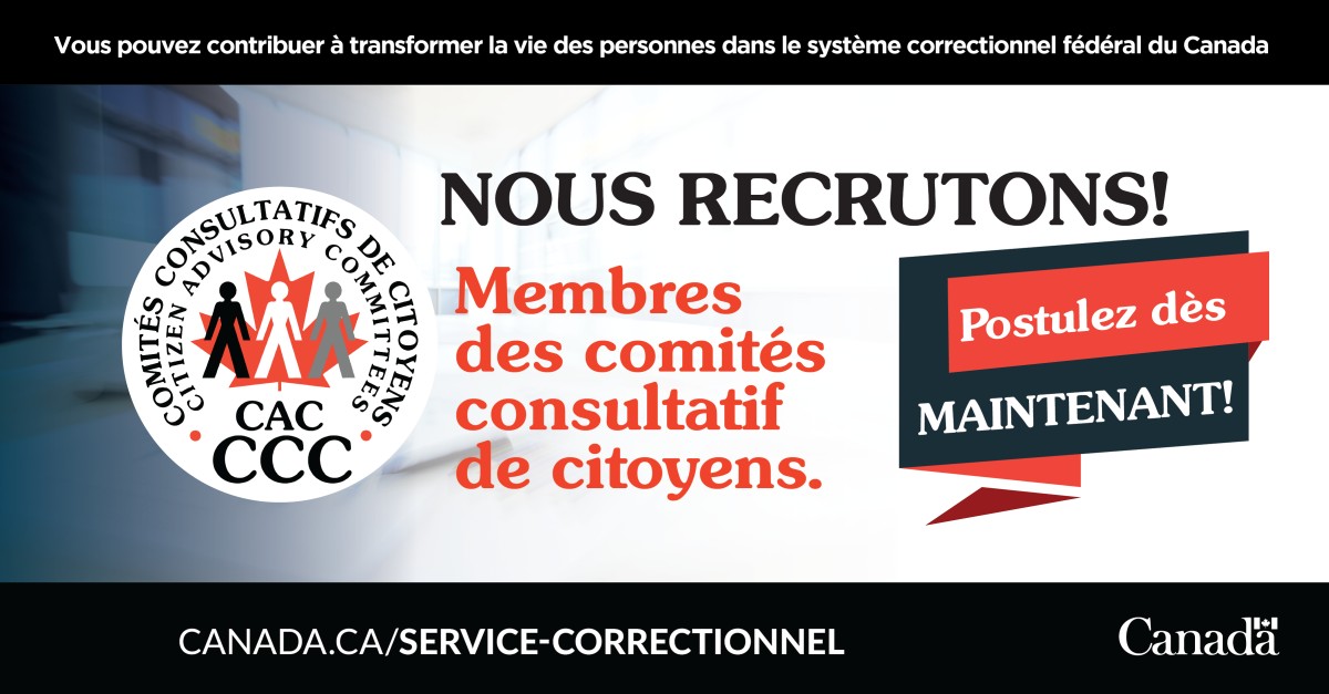 Correctional Service Canada │ Service correctionnel Canada ad