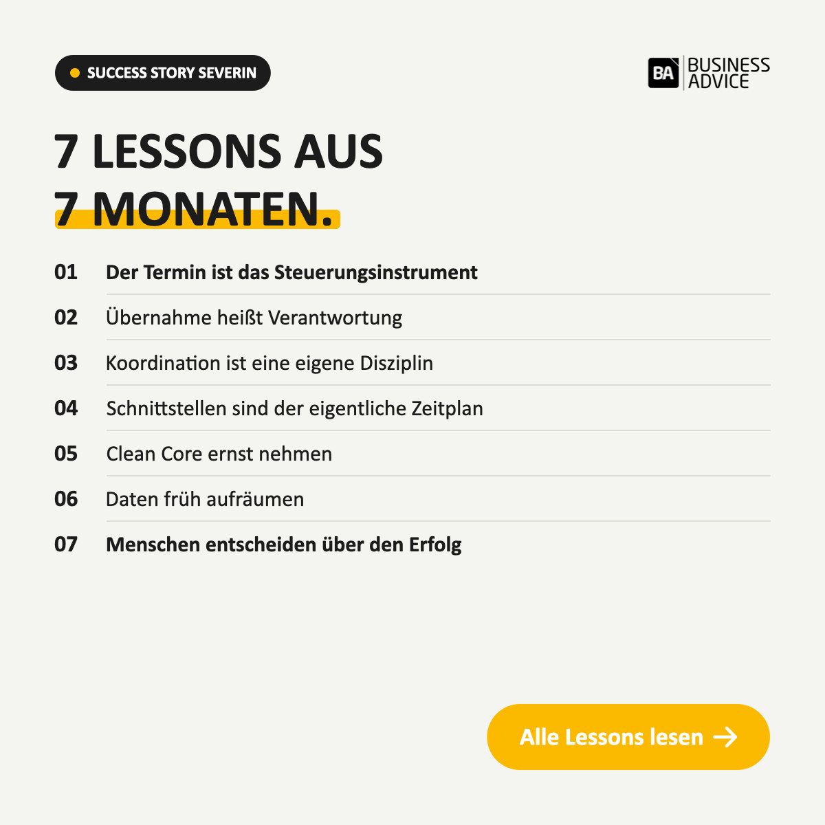 BA Business Advice GmbH ad
