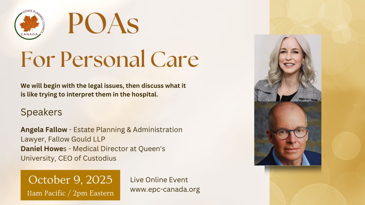 Estate Planning Council of Canada ad