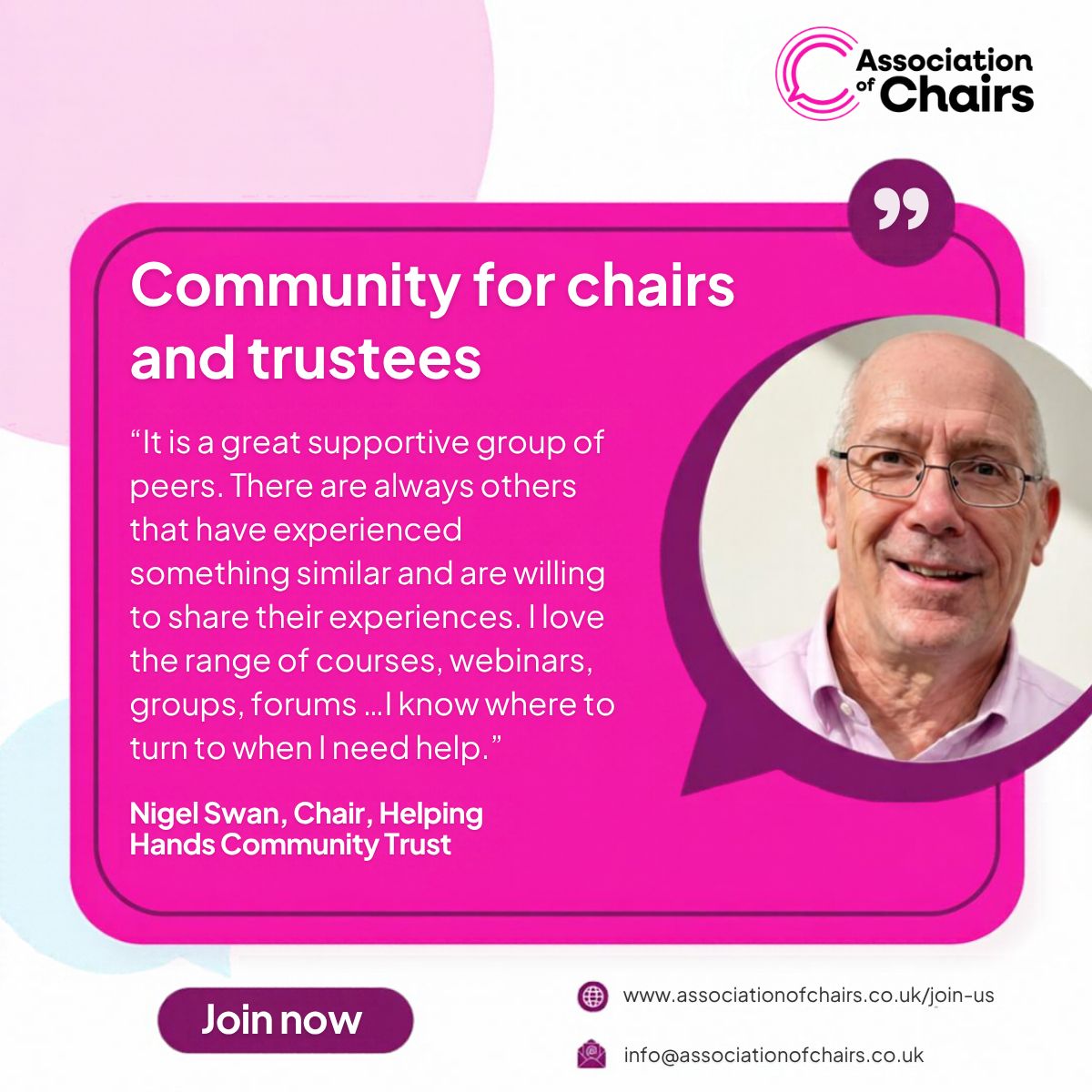 Association of Chairs ad
