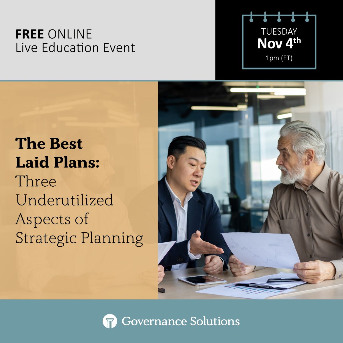 Governance Solutions ad