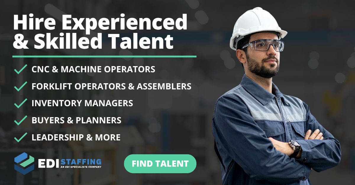 EDI Staffing, an EDI Specialists Company ad