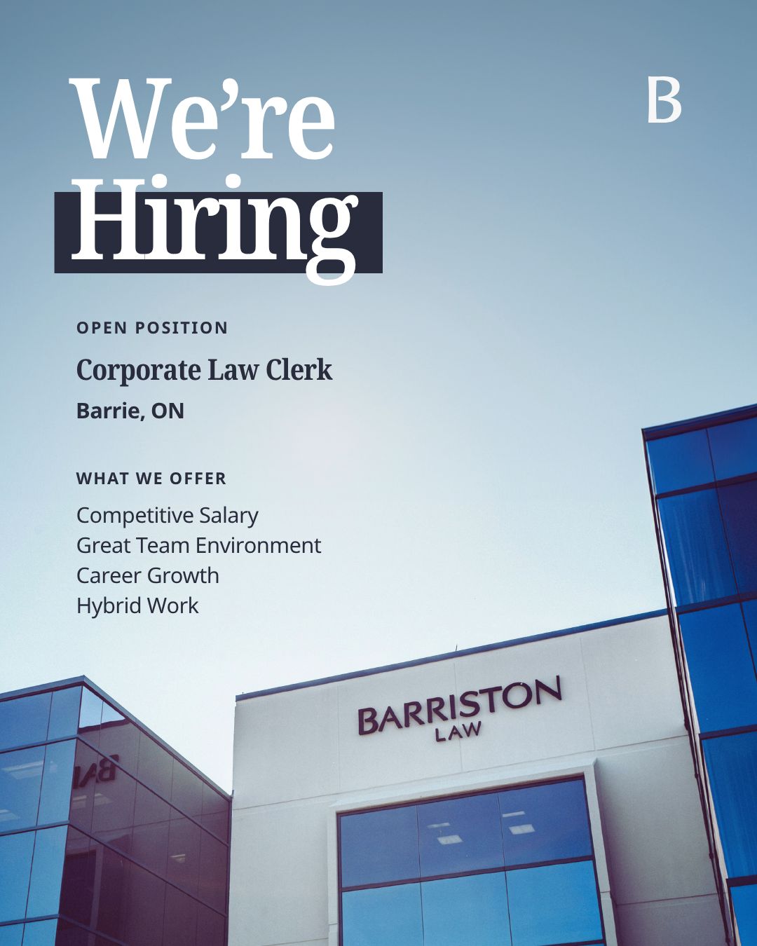 Barriston LLP ad