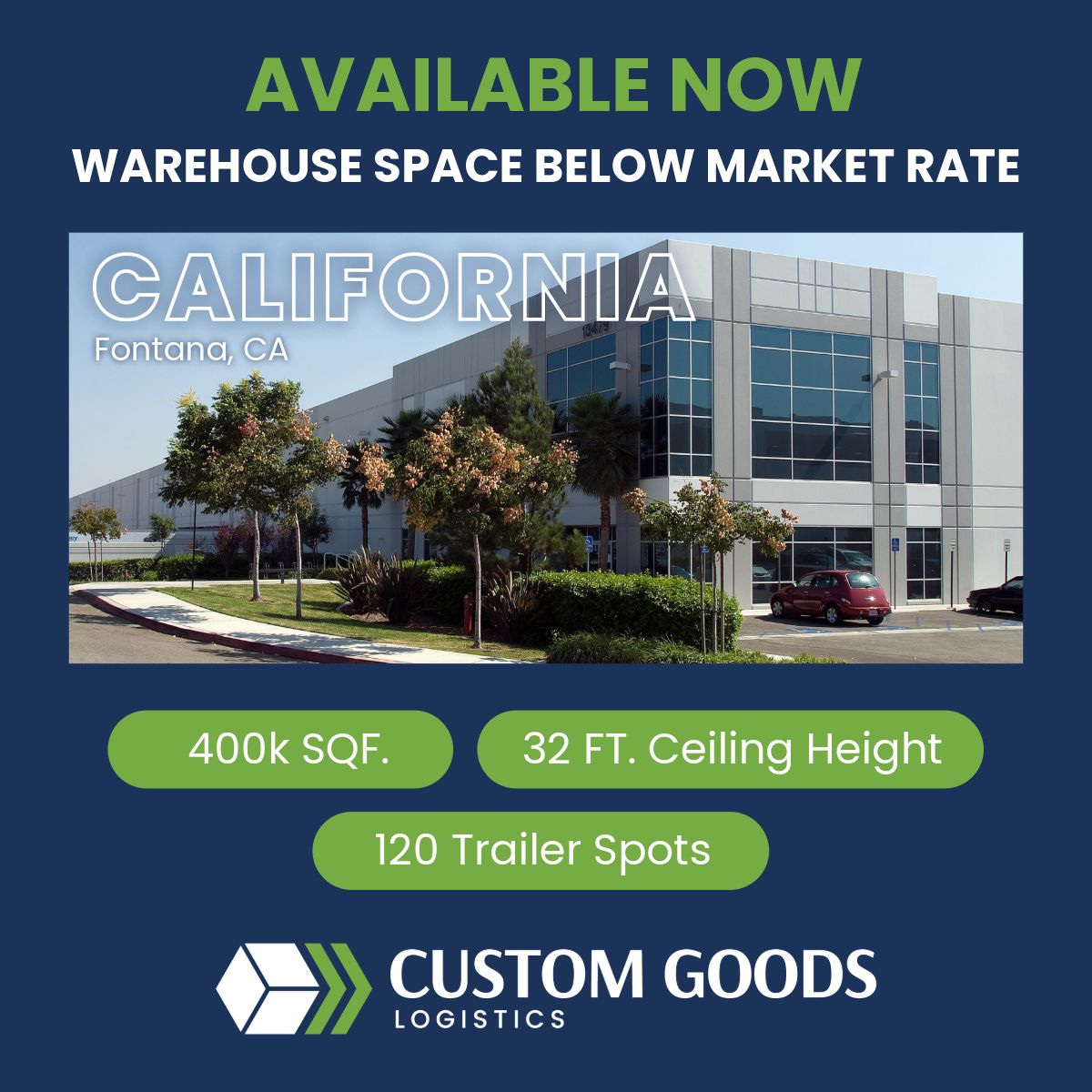 Custom Goods Logistics ad