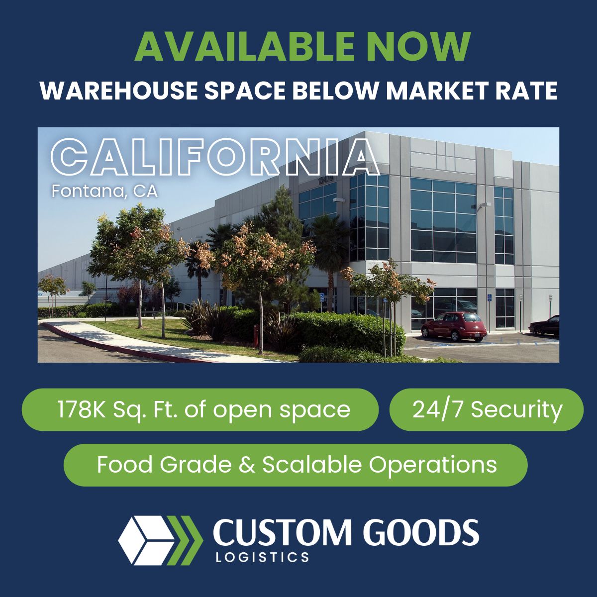 Custom Goods Logistics ad