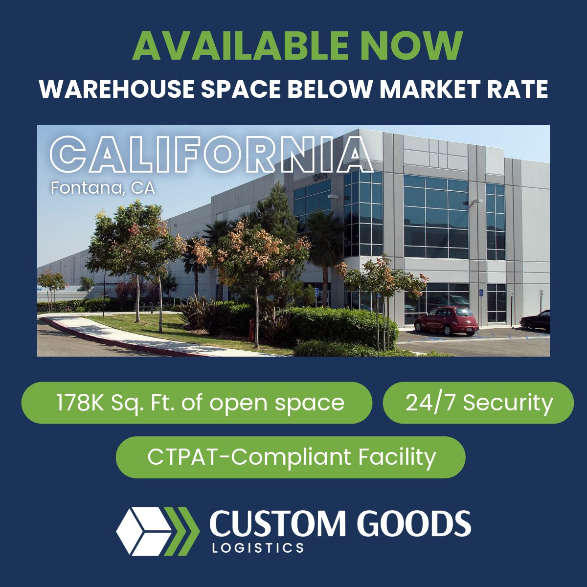 Custom Goods Logistics ad