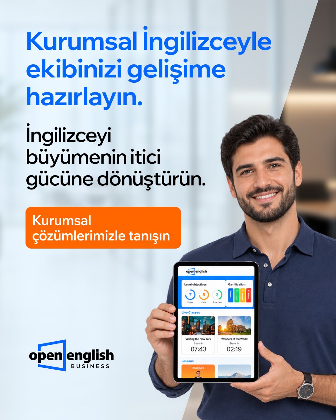 Open English ad