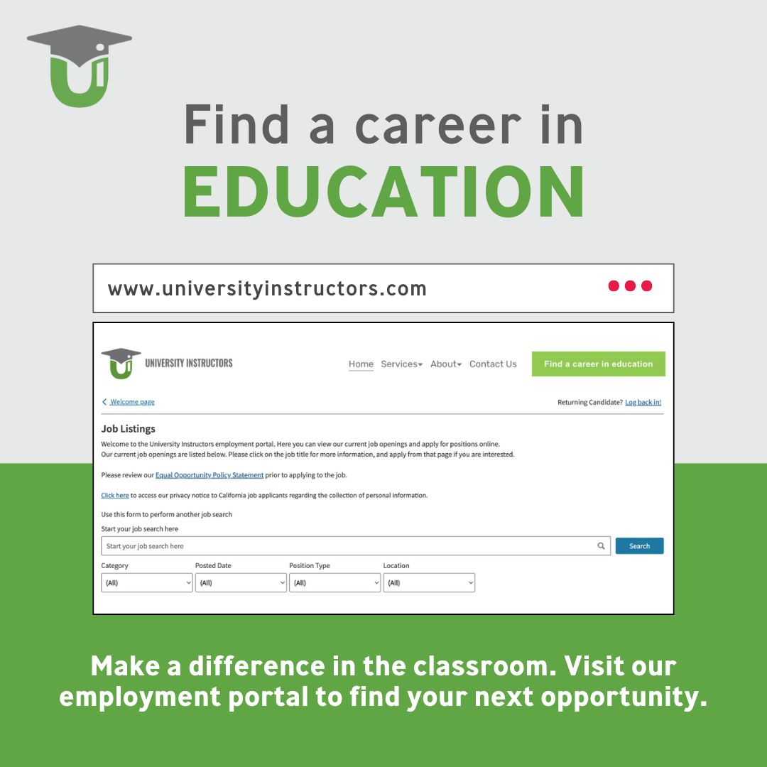 University Instructors (UI) ad