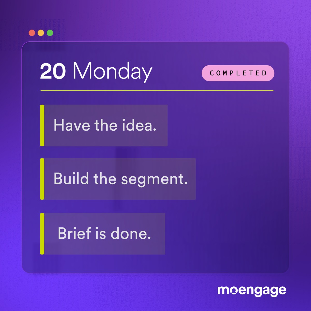 MoEngage ad