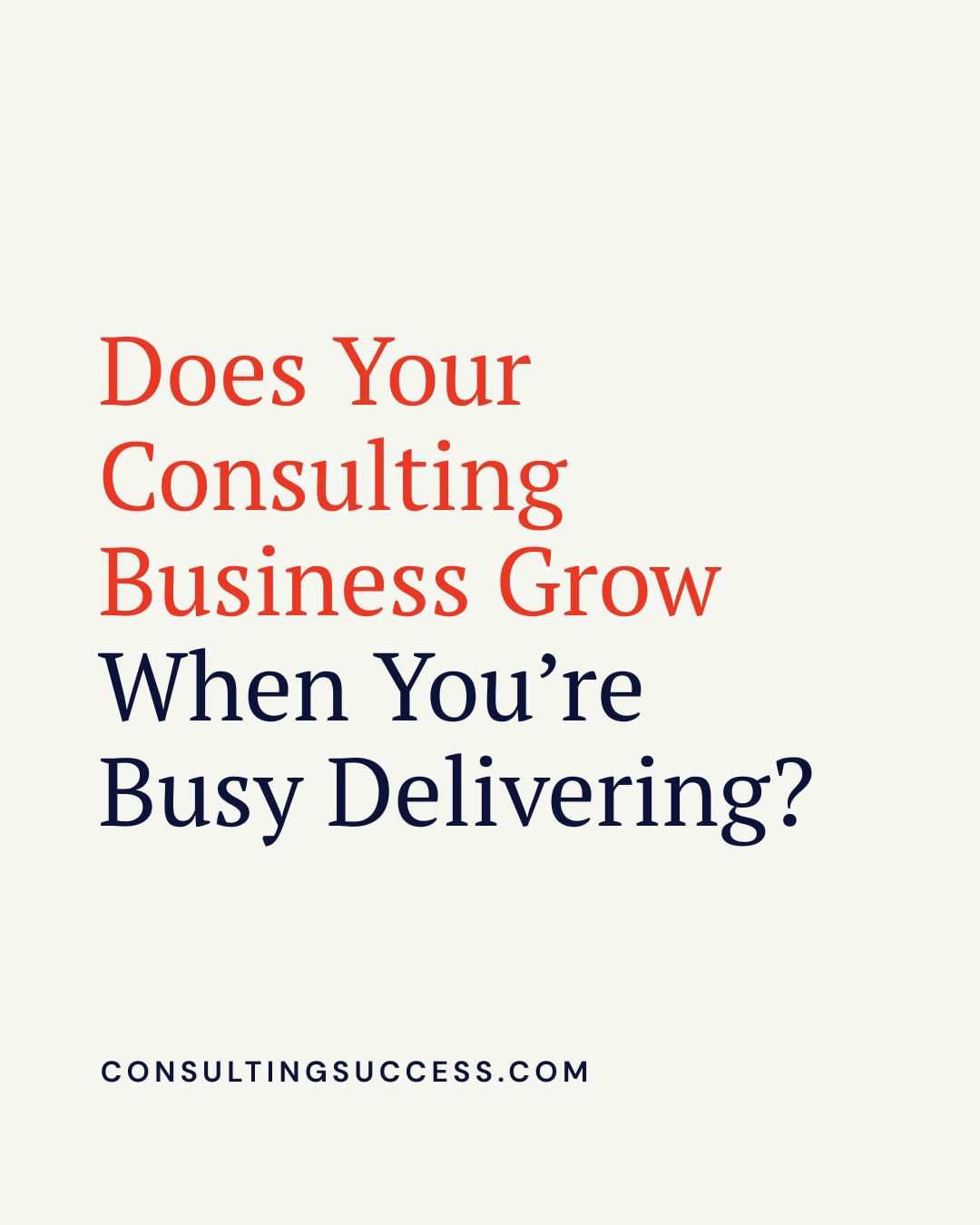 Consulting Success® ad