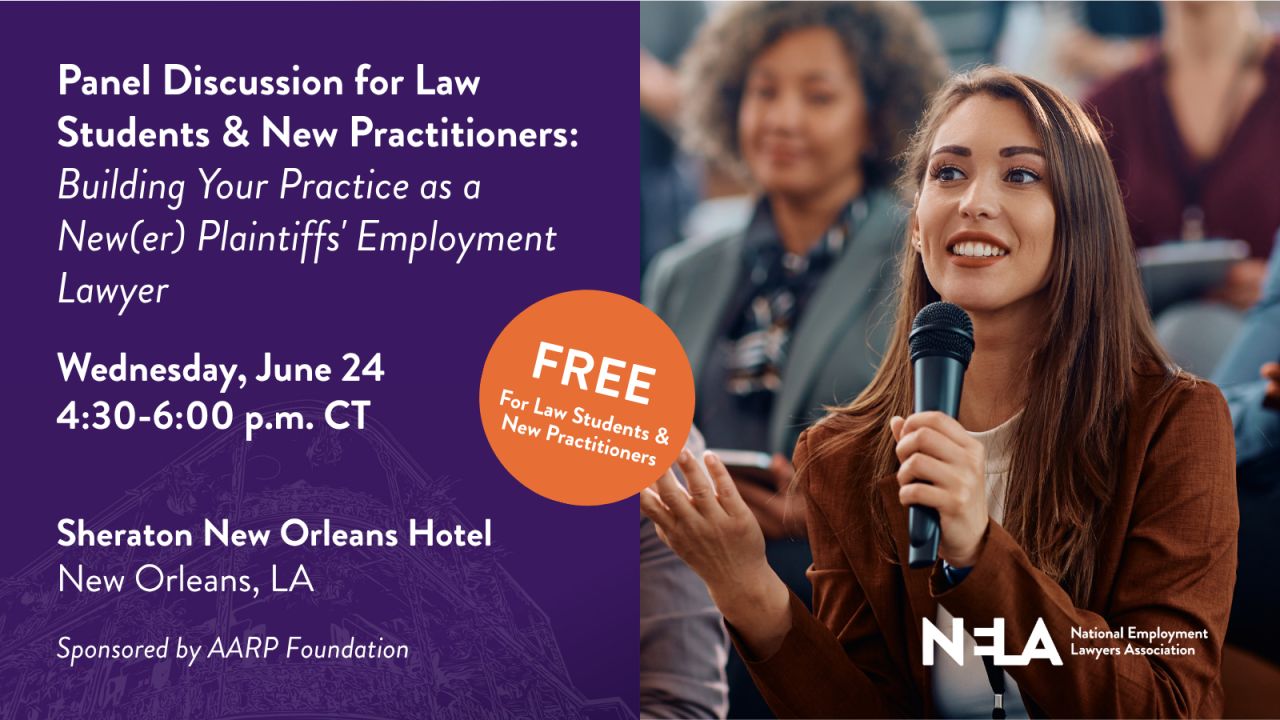 National Employment Lawyers Association ad