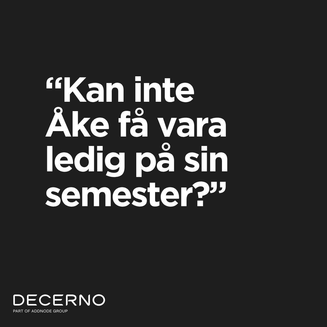 Decerno AB ad
