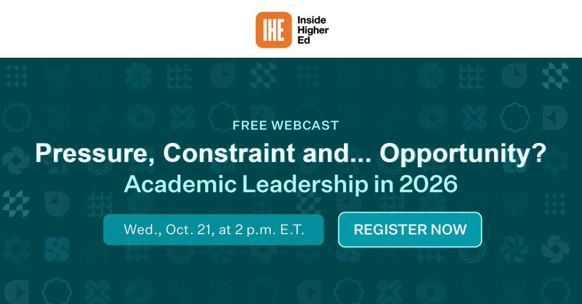 Inside Higher Ed ad