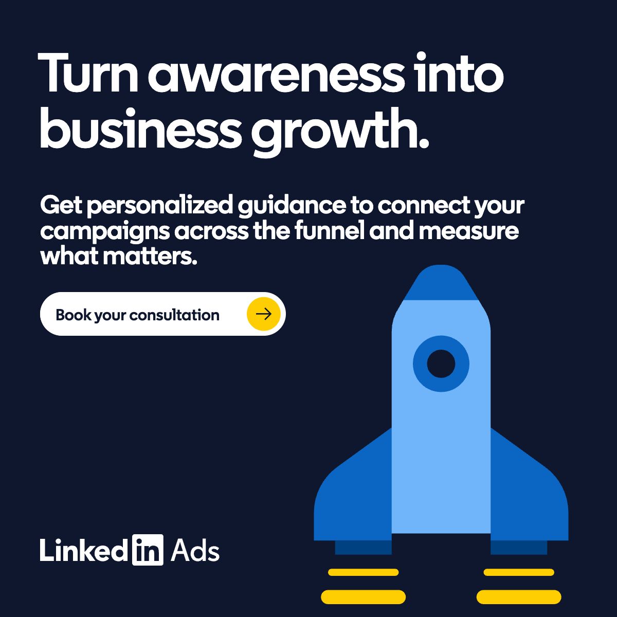 LinkedIn for Marketing ad
