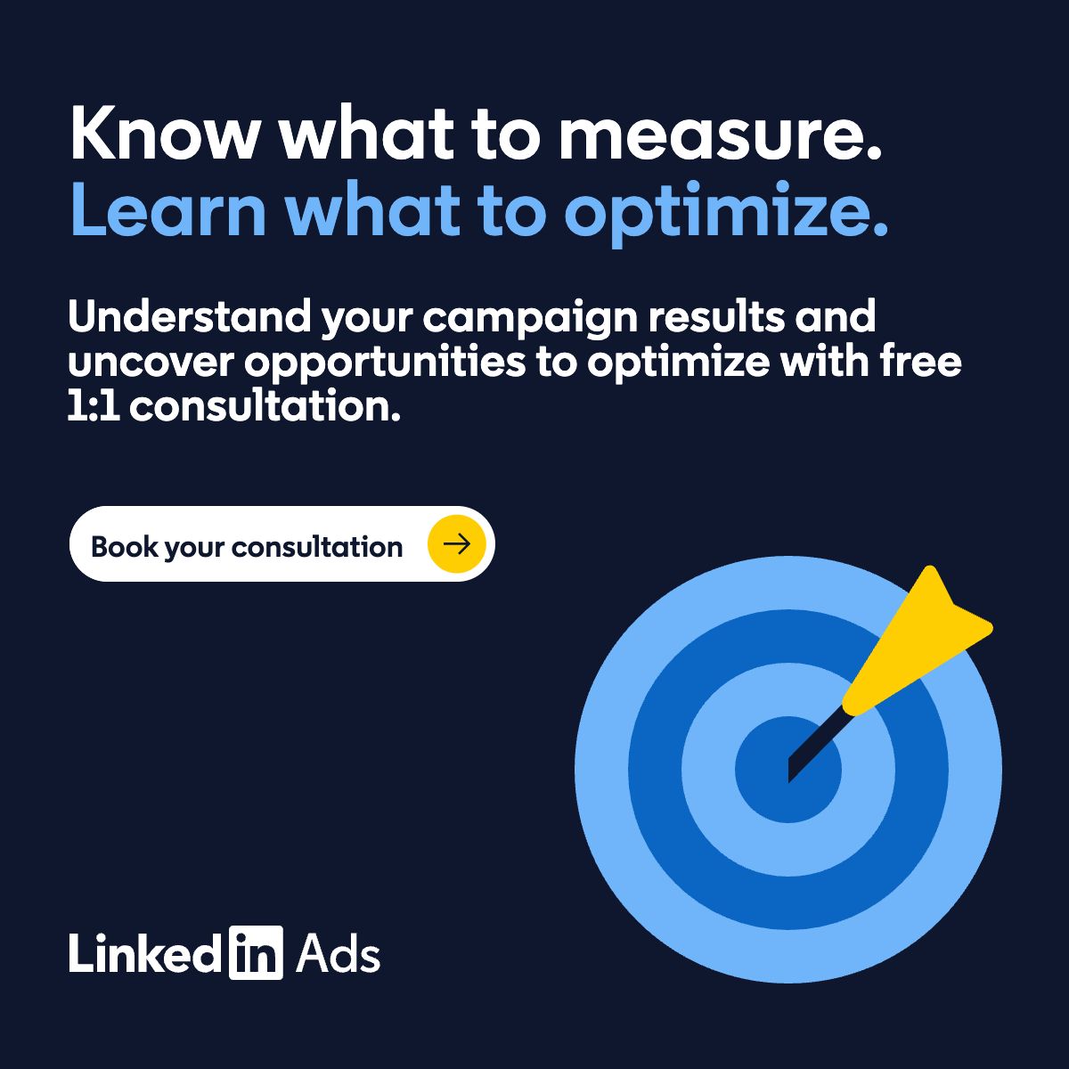 LinkedIn for Marketing ad