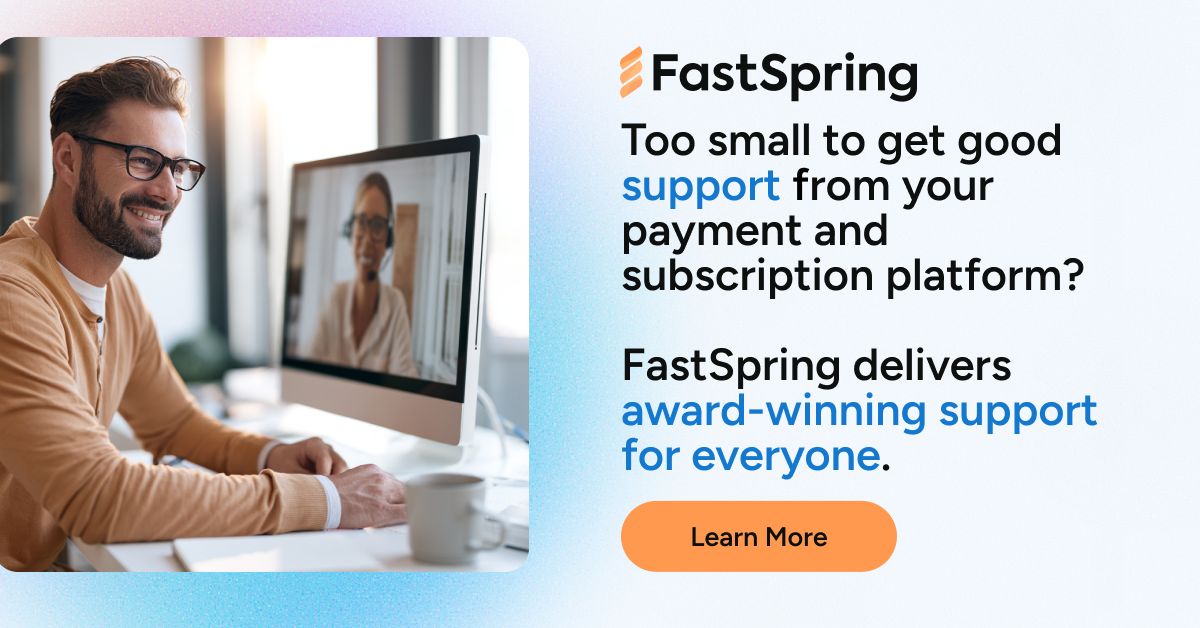 FastSpring ad