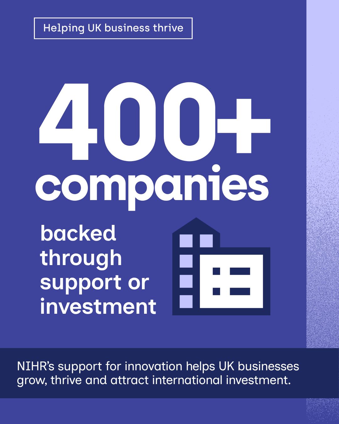 NIHR (National Institute for Health and Care Research) ad