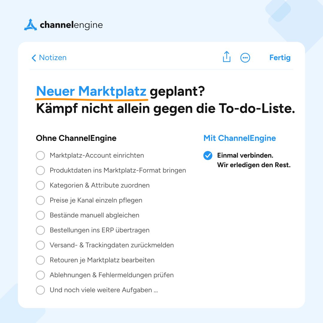 ChannelEngine ad
