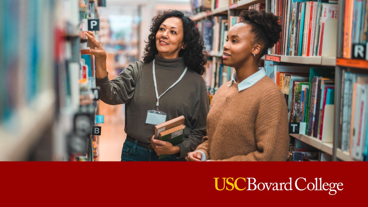 USC Master of Management in Library and Information Science ad