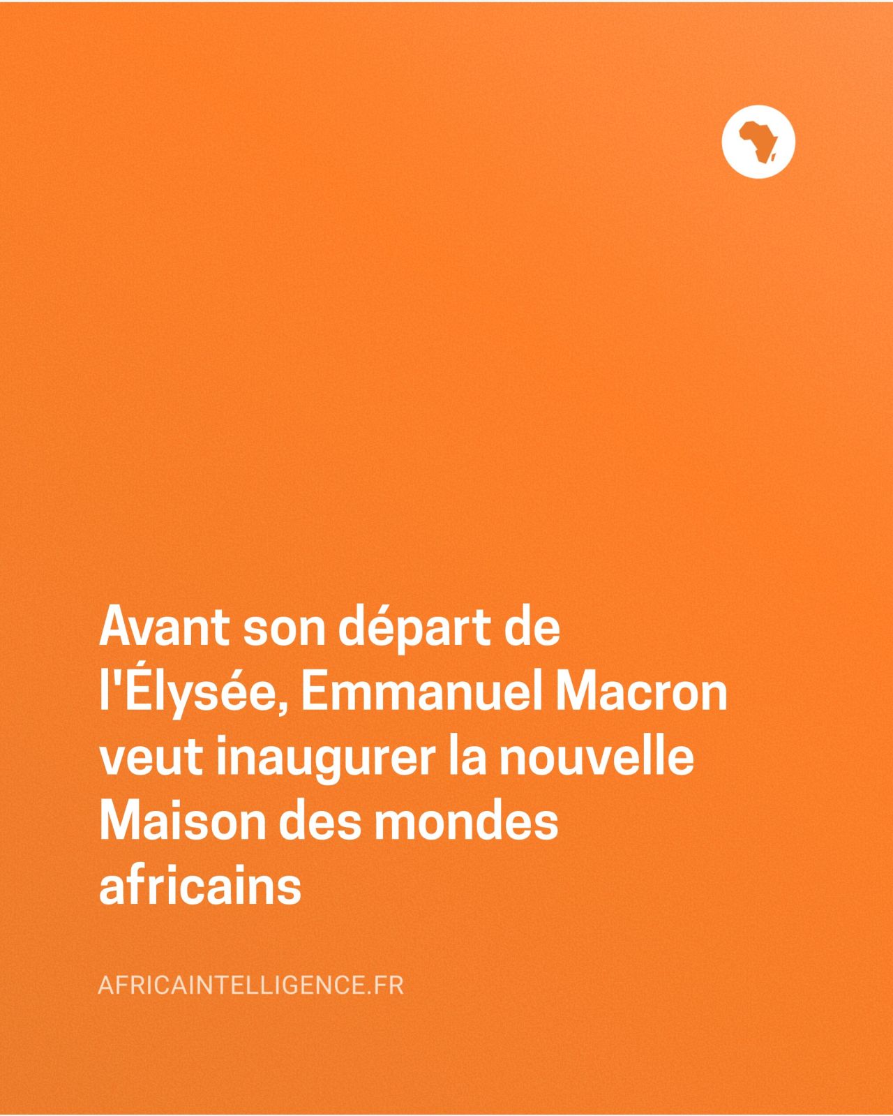 Africa Intelligence ad
