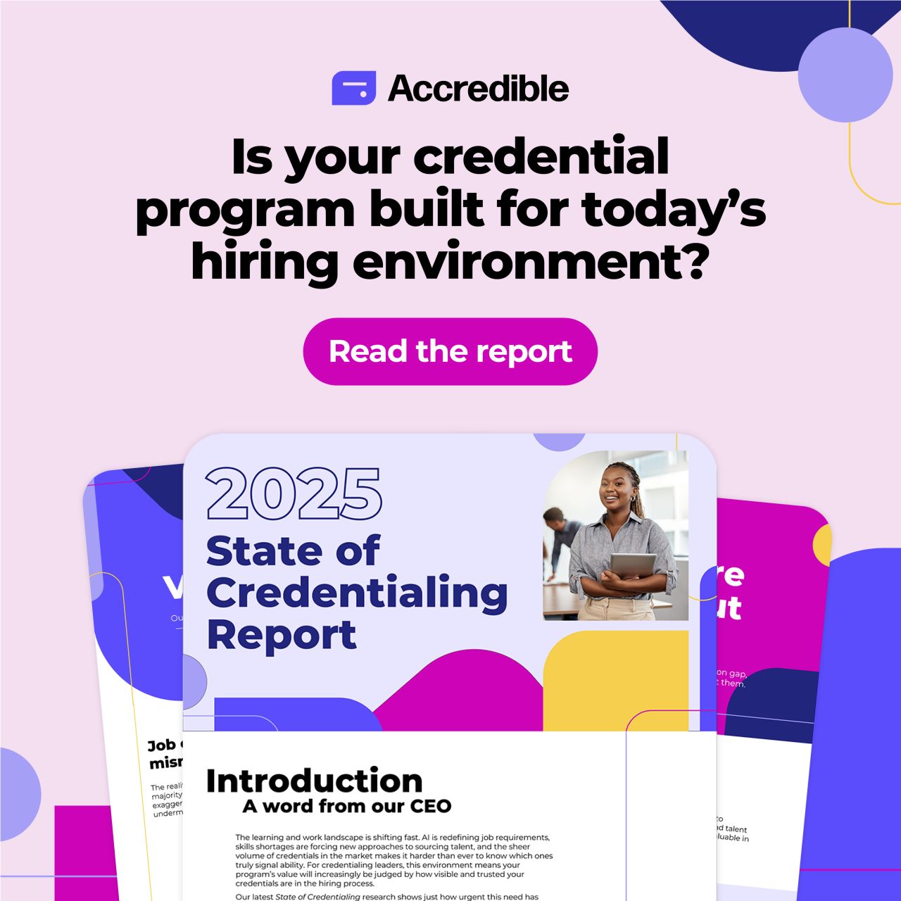 Accredible ad