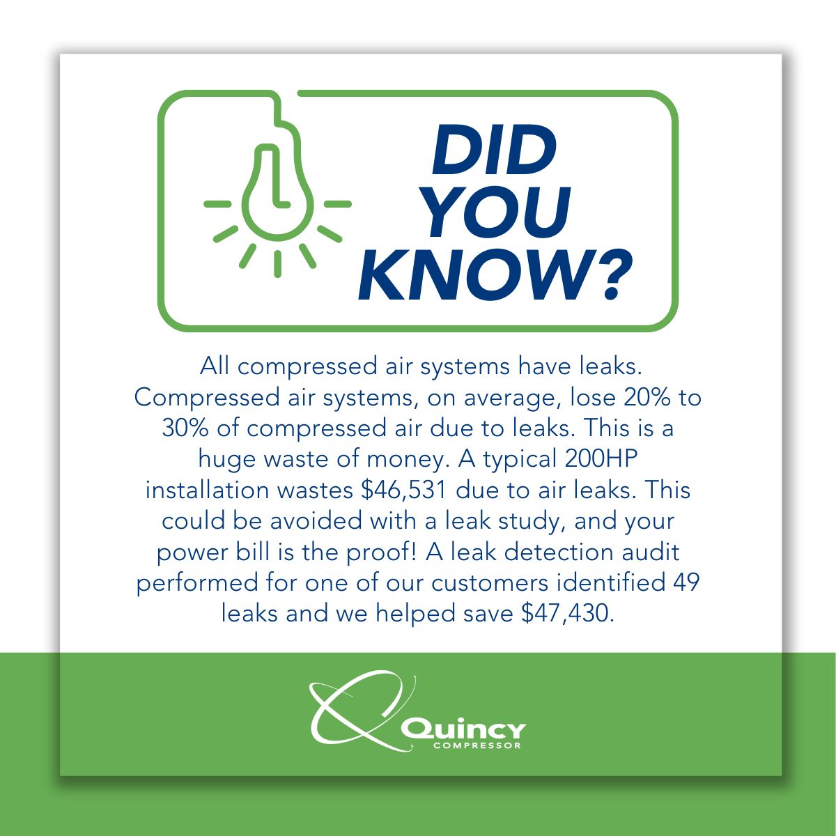 Quincy Compressor ad