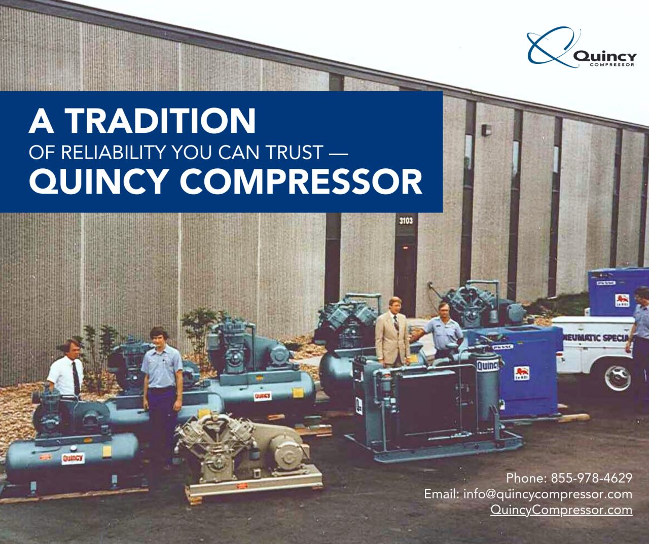 Quincy Compressor ad