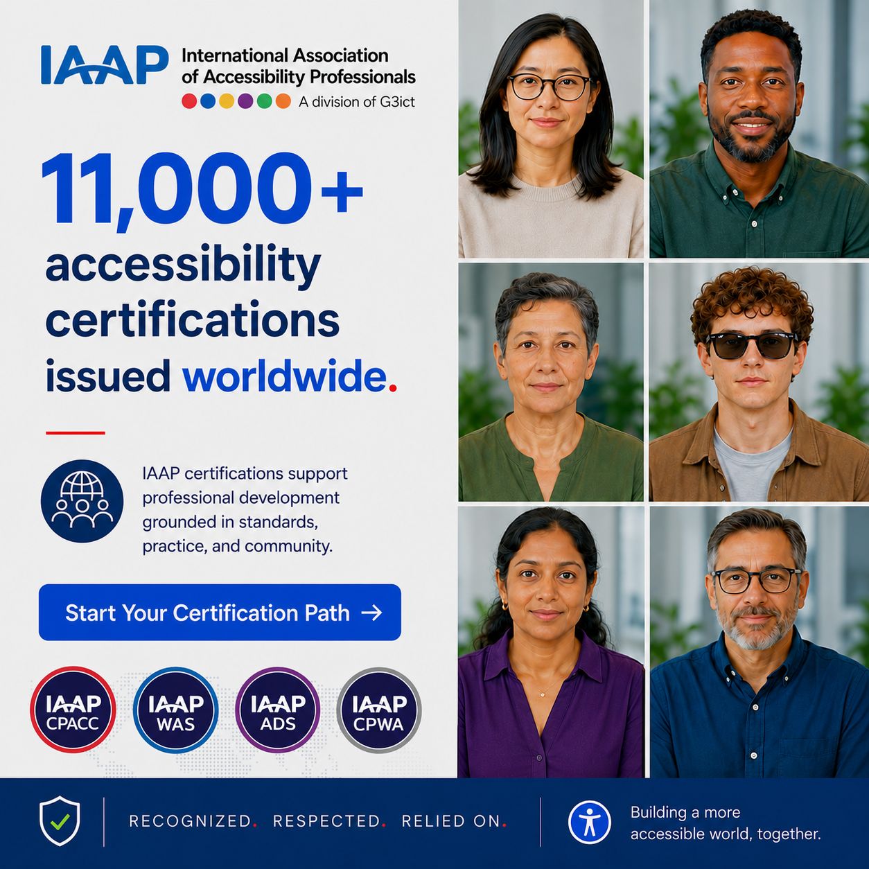 IAAP - International Association of Accessibility Professionals ad