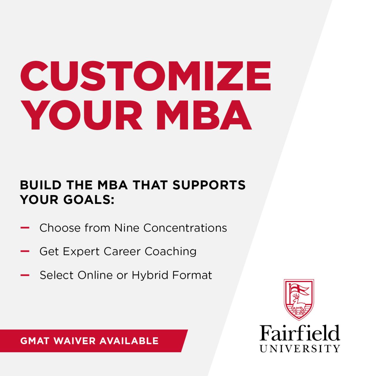 Fairfield University Charles F. Dolan School of Business ad