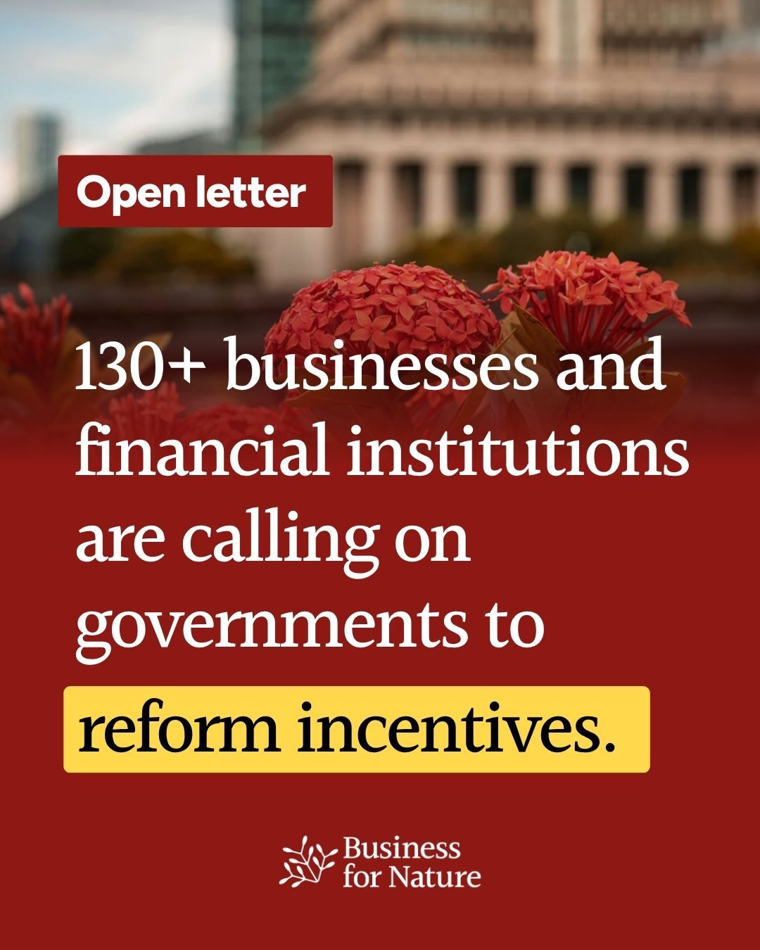 Business for Nature ad