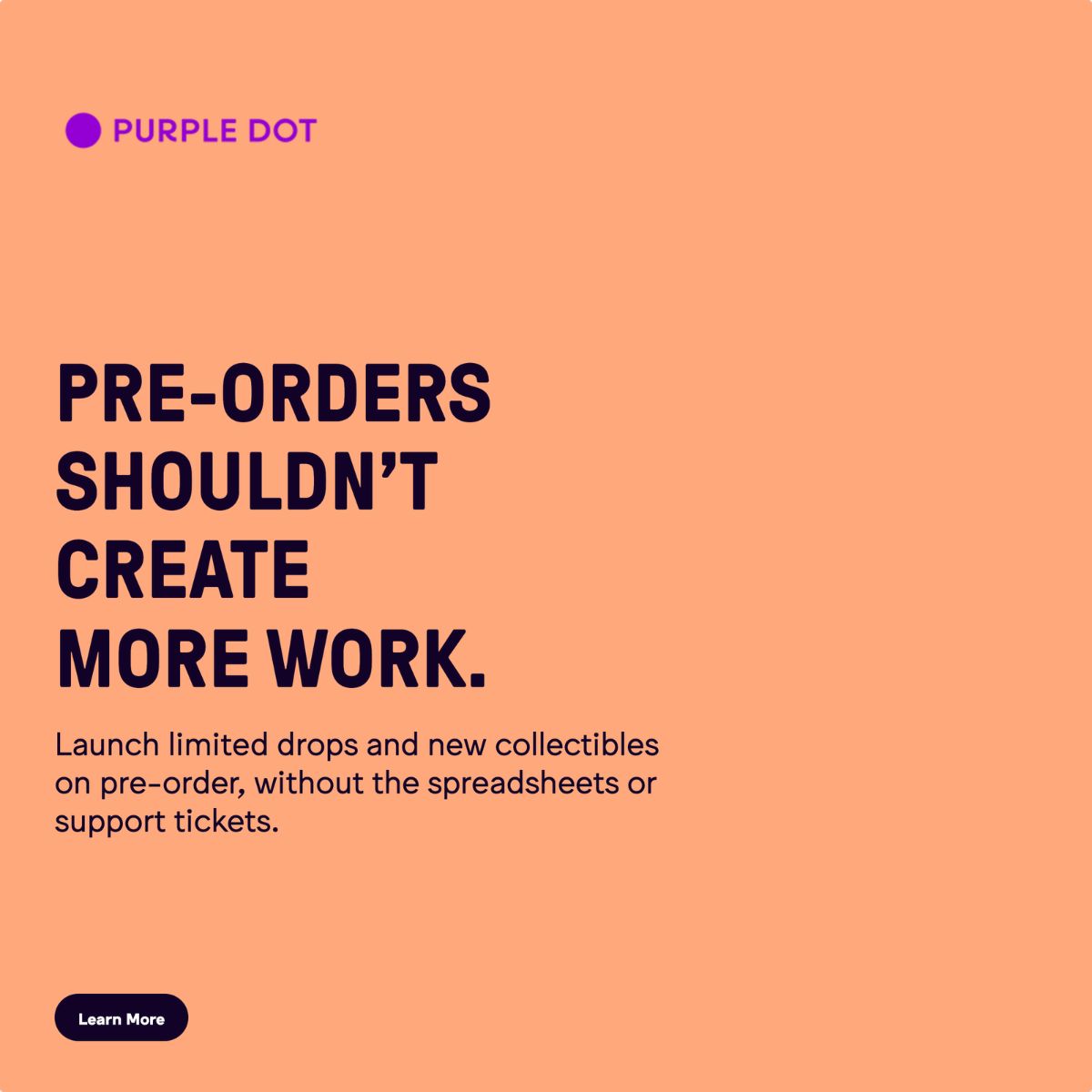Purple Dot - The Pre-Commerce Company ad