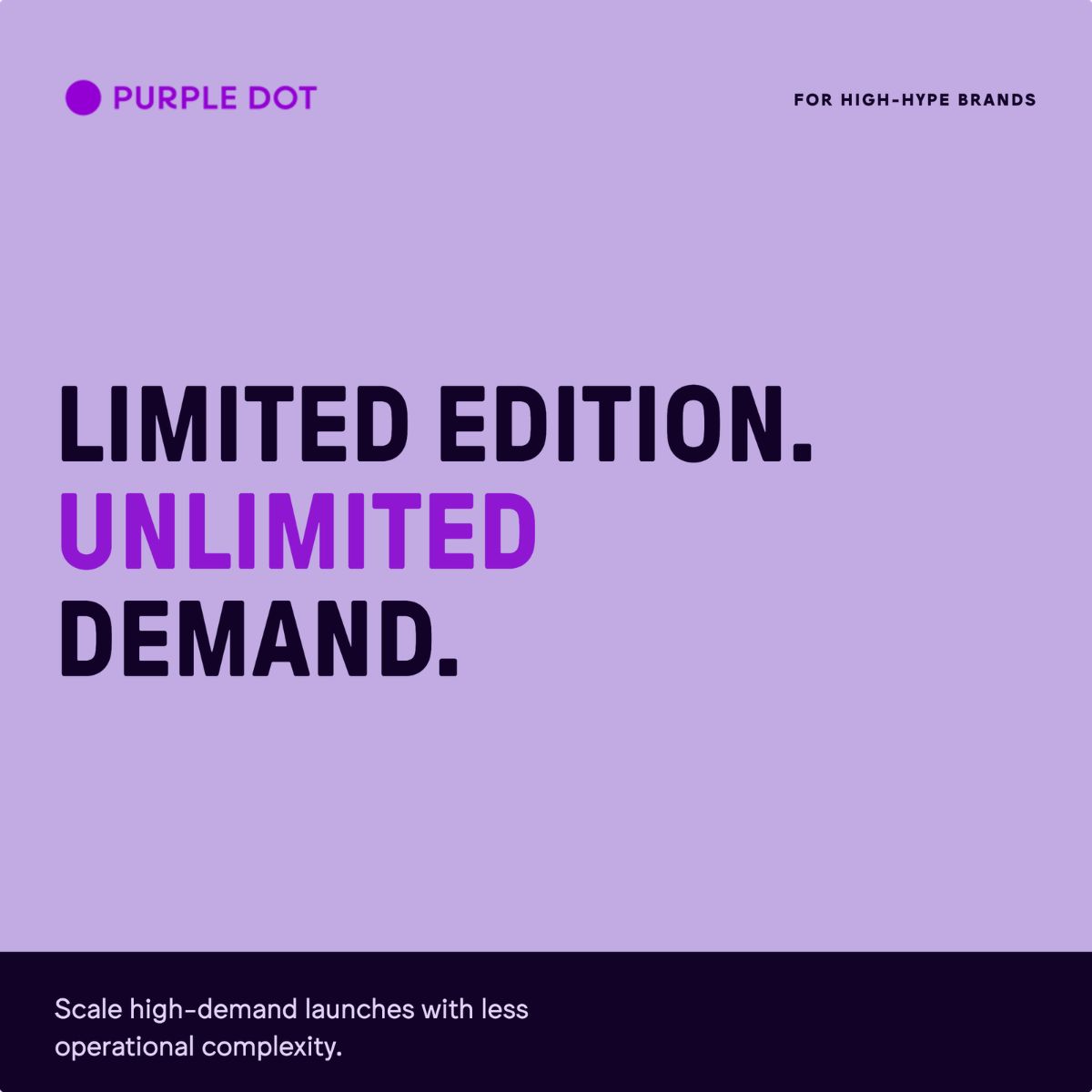Purple Dot - The Pre-Commerce Company ad