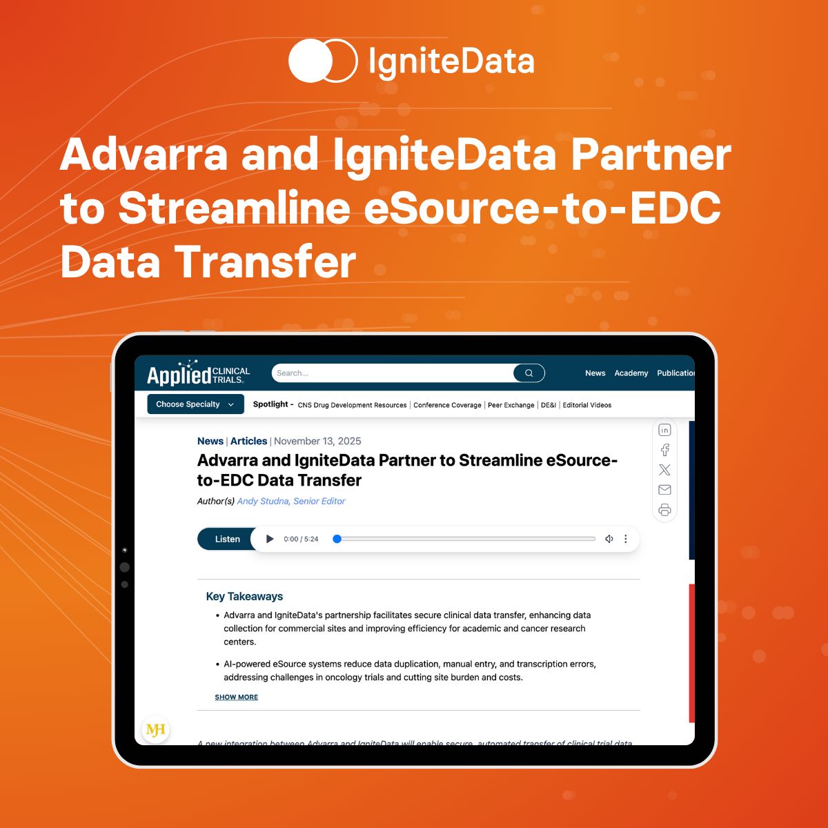 IgniteData ad