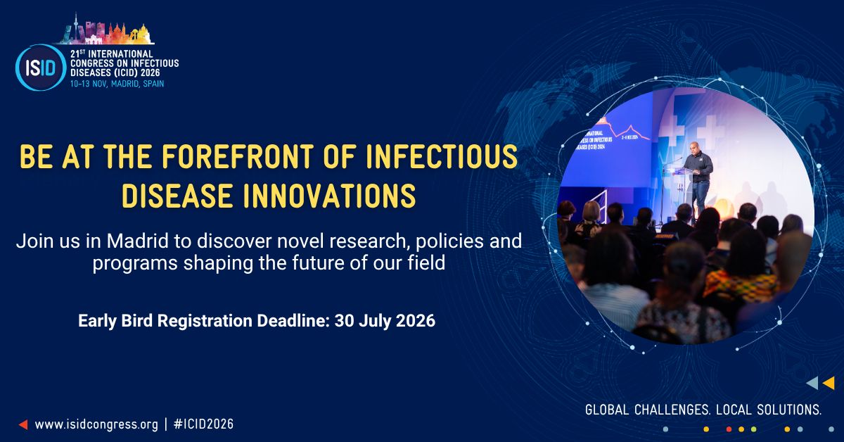 International Society for Infectious Diseases ad