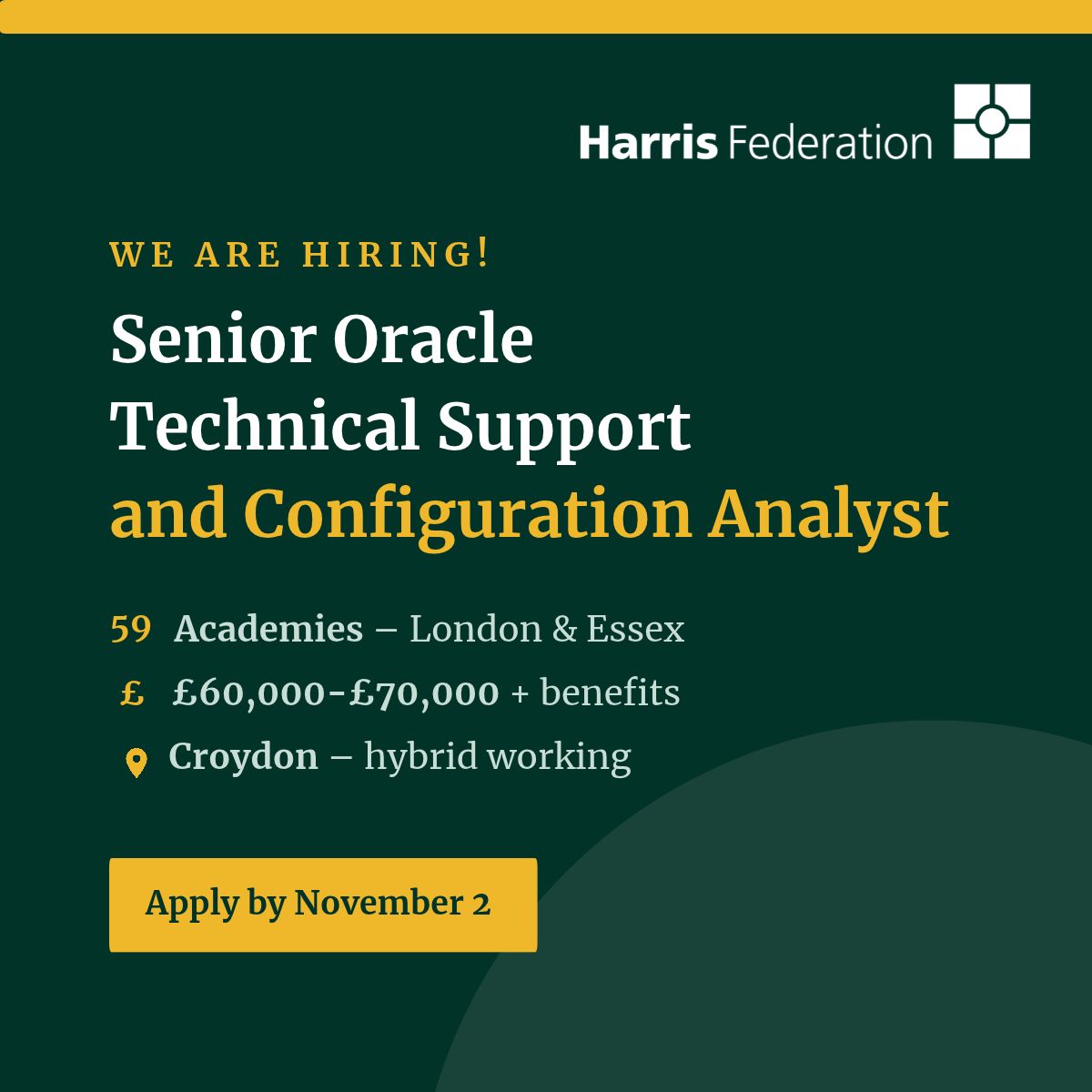 Harris Federation ad