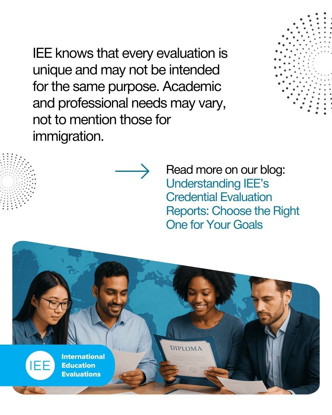 International Education Evaluations ad