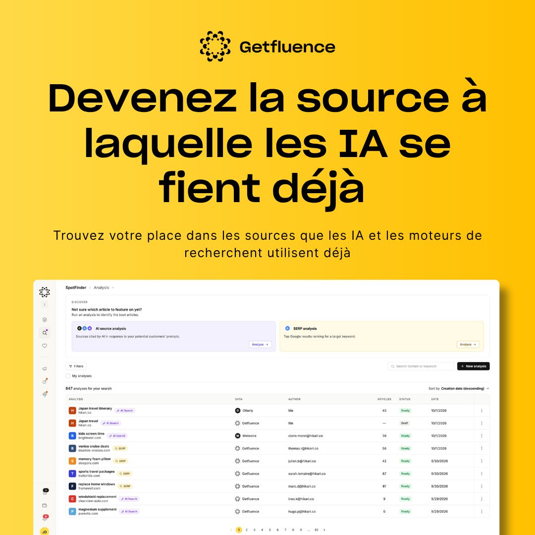 Getfluence ad
