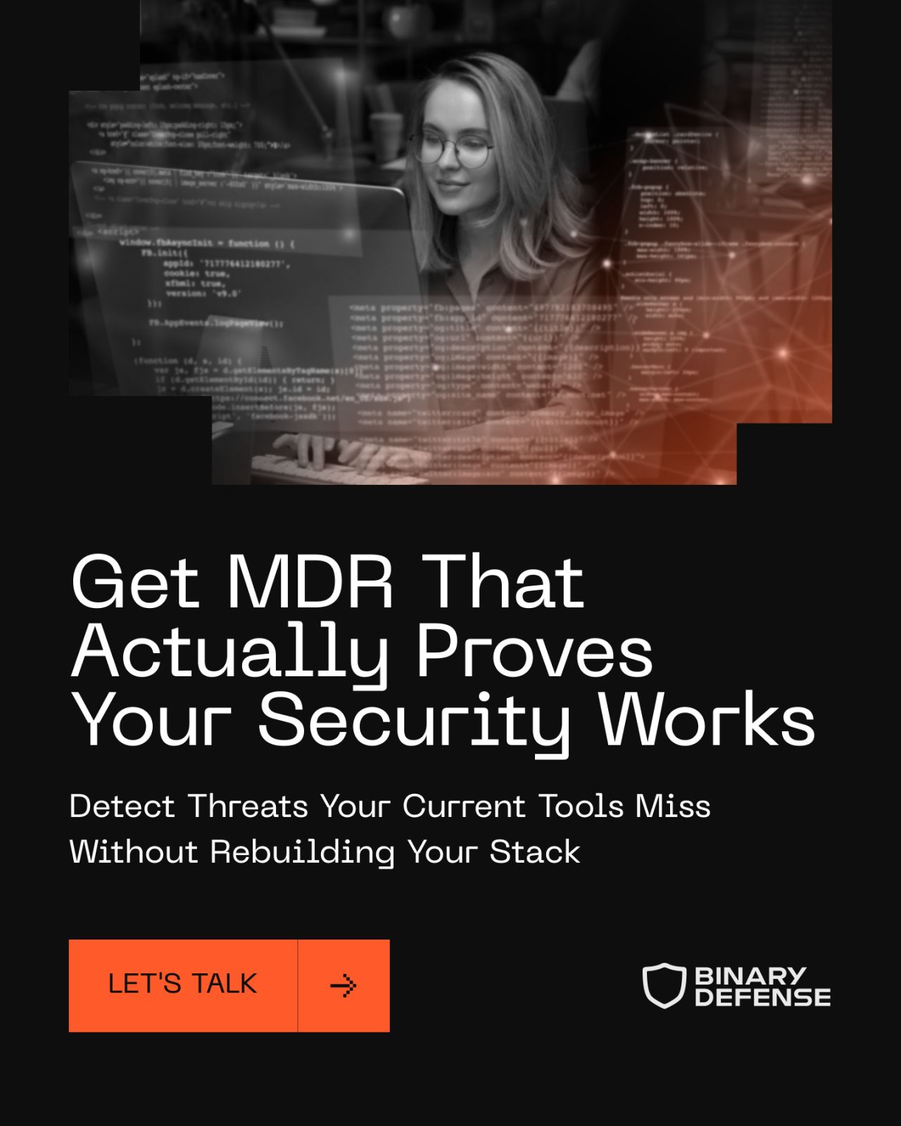 Binary Defense ad