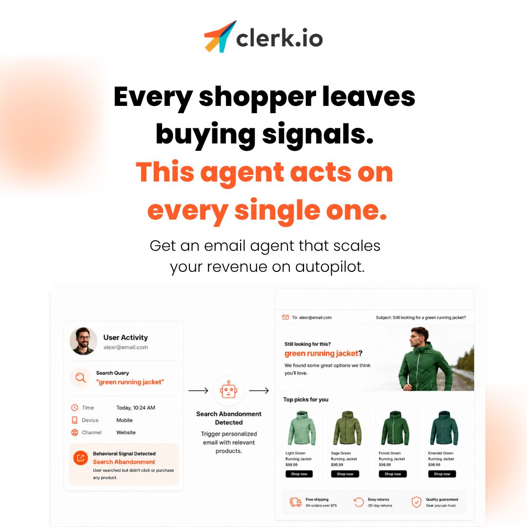 Clerk.io ad