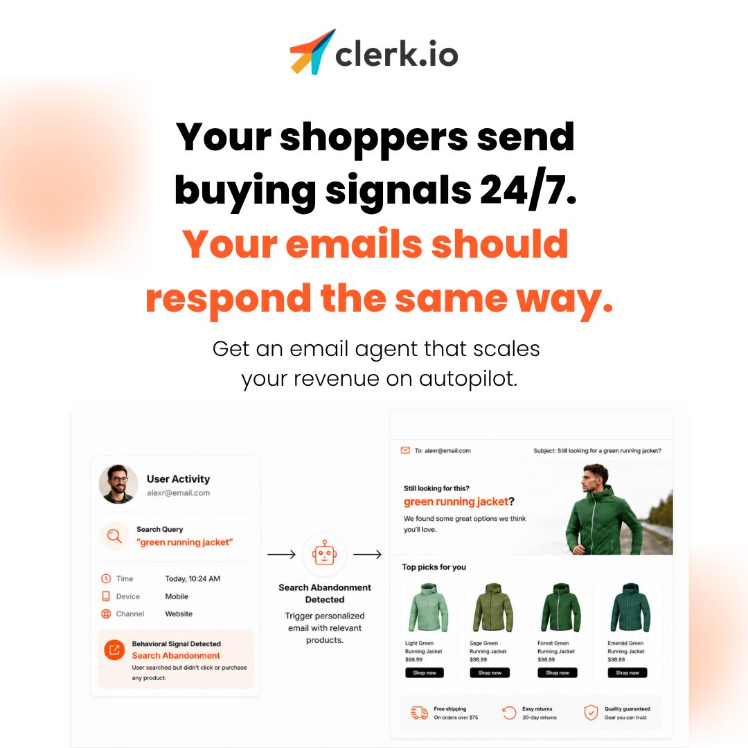 Clerk.io ad