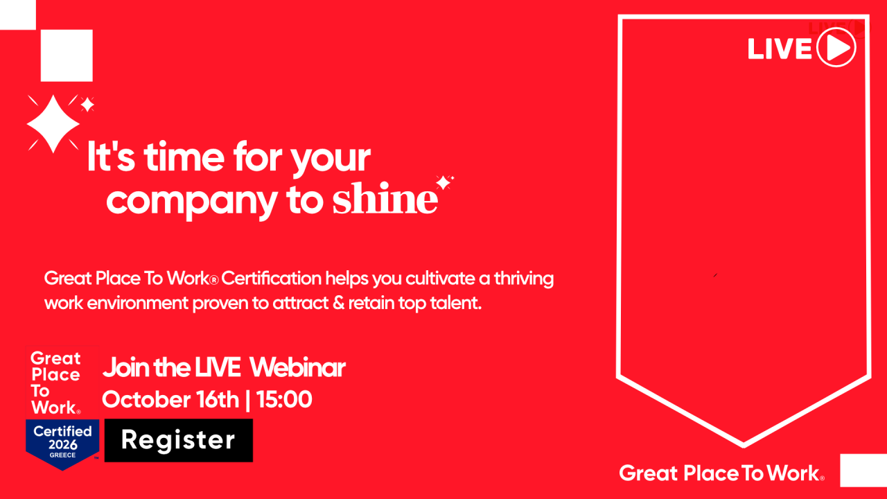 Great Place To Work® Hellas ad