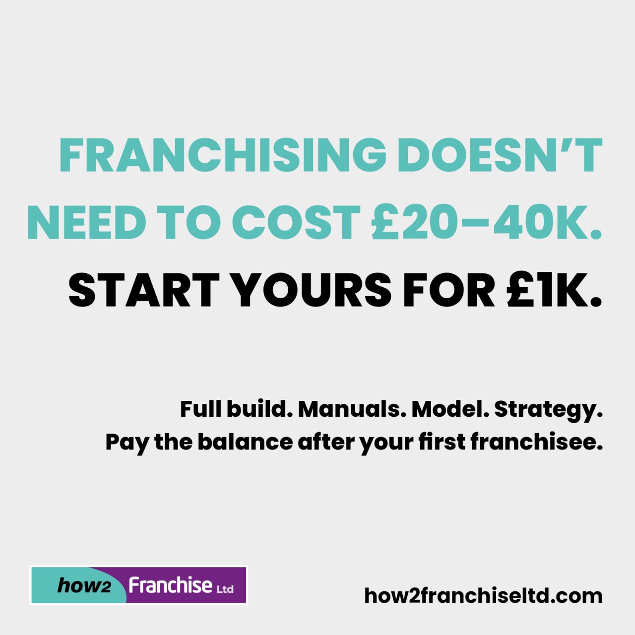 How2Franchise LTD ad