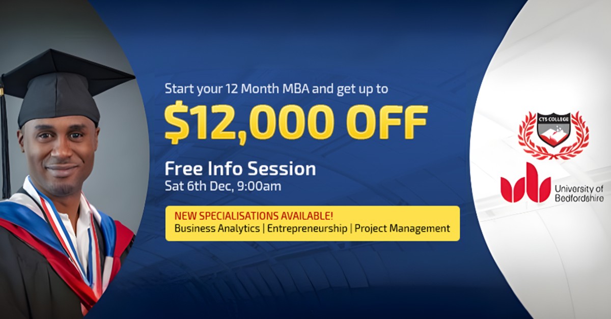 CTS College of Business and Computer Science Ltd ad