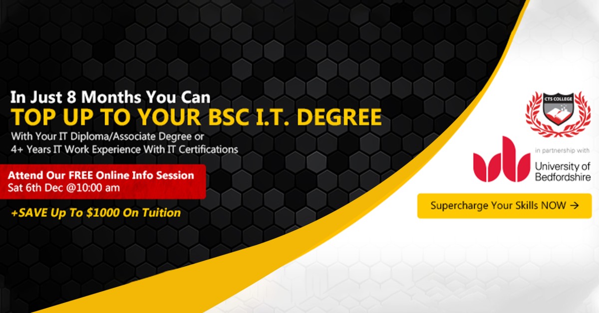 CTS College of Business and Computer Science Ltd ad