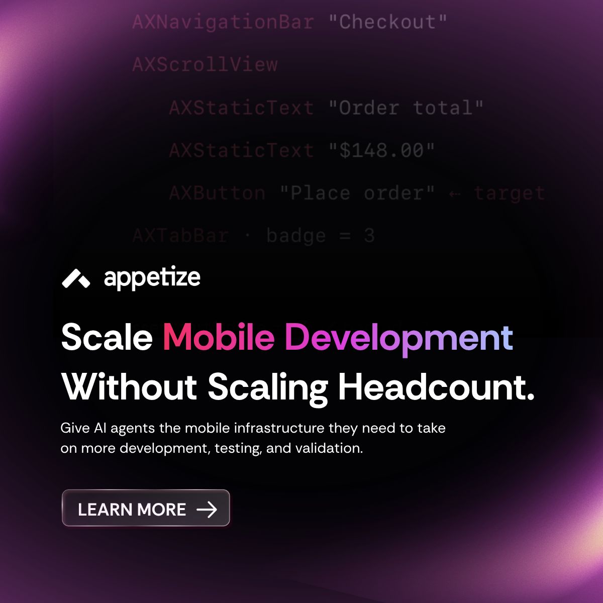 Appetize.io ad