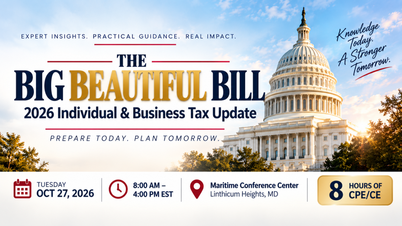 Maryland Society of Accounting & Tax Professionals, Inc. ad