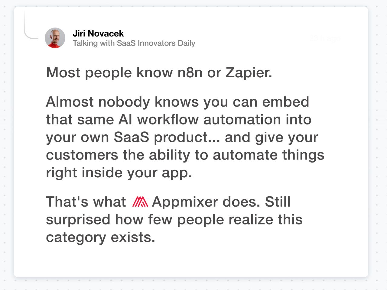 Appmixer ad