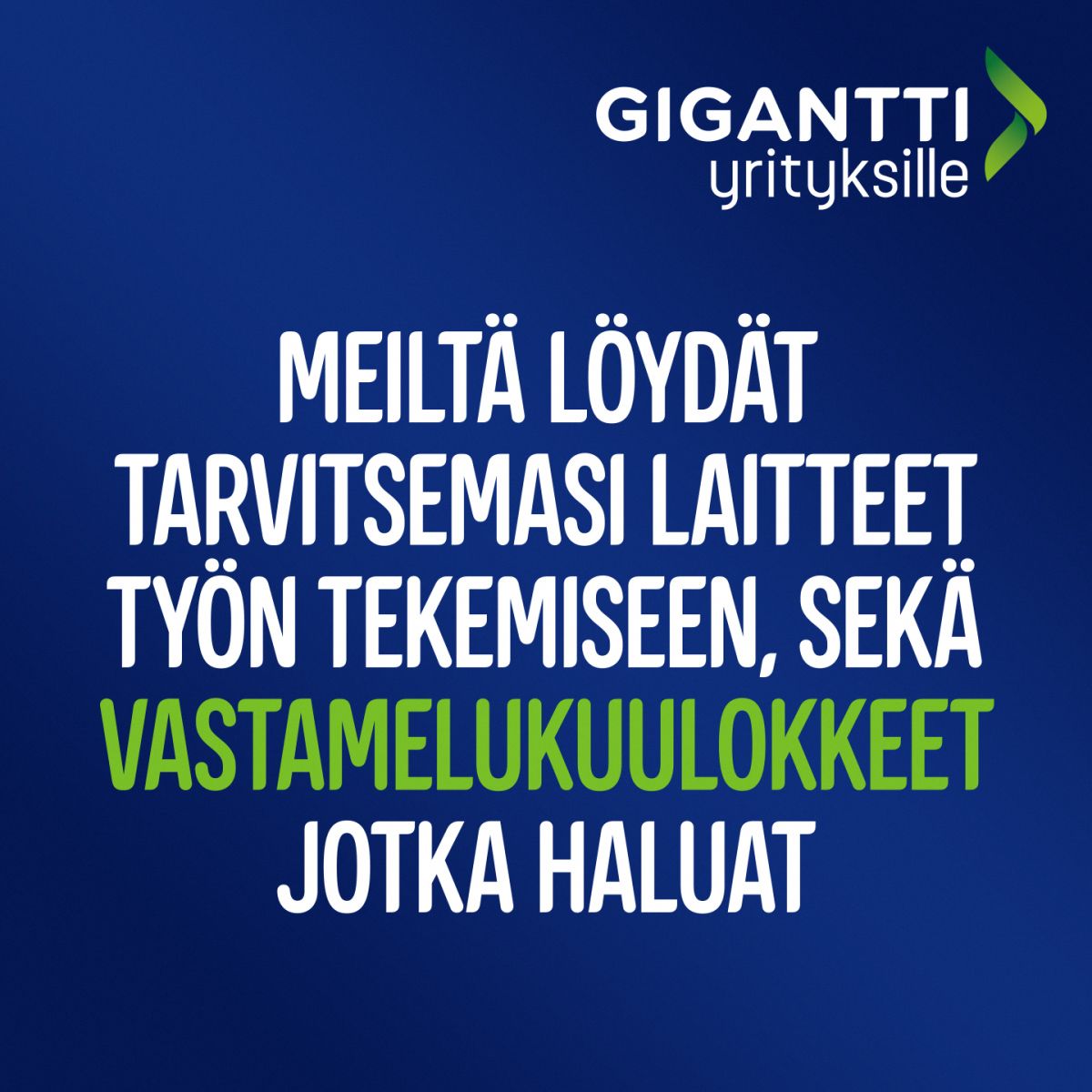 Gigantti Oy ad