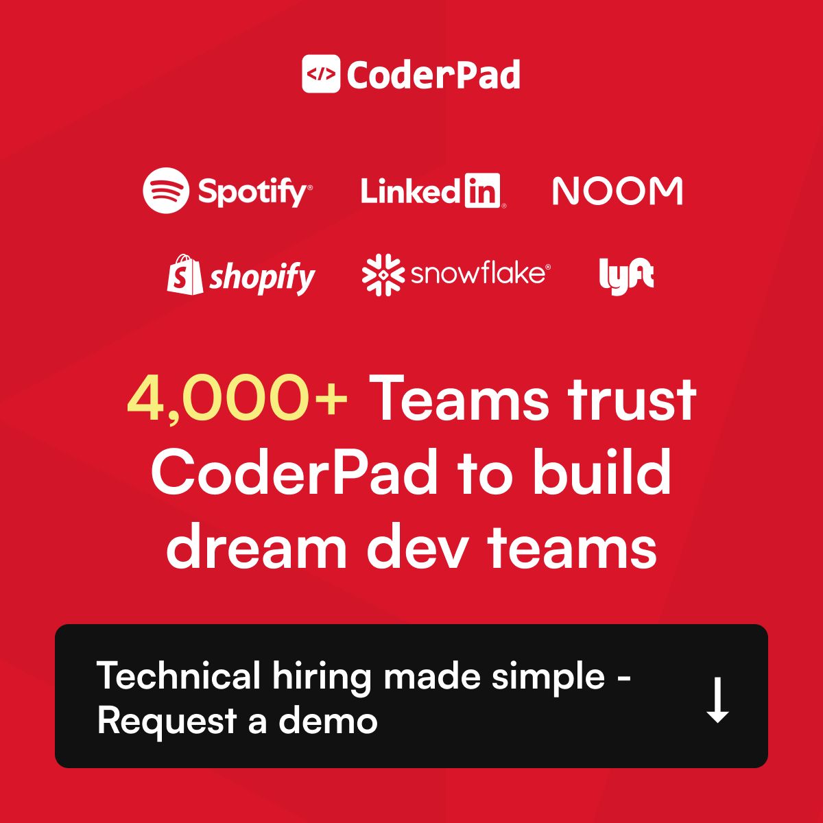 CoderPad ad