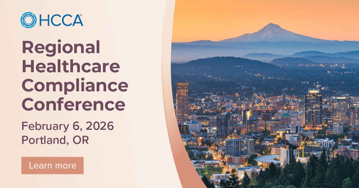 Health Care Compliance Association (HCCA) ad